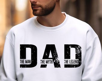 Papá El Hombre El Mito La Leyenda SVG PNG #Dadlife Papá SVG, SVG divertido, Papá PNG, Día del Padre SVG, Archivo de corte para archivo de sublimación Cricut