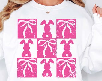 Fiocco di Pasqua Coquette Svg Png, Pasqua svg png Coniglietto Coquette Svg Felice Pasqua Primavera Svg fiocco pasquale png File di taglio per sublimazione per Cricut
