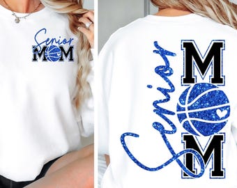 Senior Basketball Mom SVG PNG Basketball svg Basketball Mom Shirt Basketball Mom Cut File Sublimation png svg eps jpeg Digital File Download