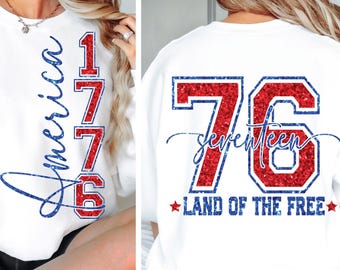 Fjärde juli SVG PNG, Seventeen76 1776 svg 4 juli svg Amerika Png Retro Png, USA Png, Fjärde juli T-shirt Design, Digital Nedladdning