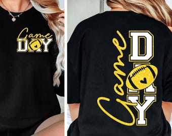 Game Day Football SVG PNG Football Season Football Mom Football Png Football Mom svg Png Trendy Football shirt Png Cut File Sublimation