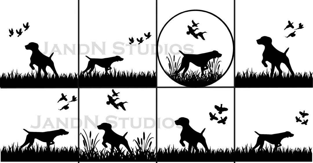 thumbnail image 2 of Quail Hunter German Shorthaired Pointer Sticker – 8 Inch – J869 – EZSTIK Car Decal 2 of 6