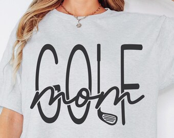 Golf moeder SVG PNG Golf svg png Golf moeder shirt digitale afbeelding Instant Download sublimatie Cricut Cameo silhouet eps jpeg dxf