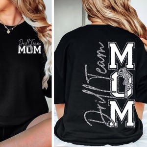 Bohrer Team Mom png Bohrer Team Mom svg Silber Glitzer Bohrer Team Mom Shirt Bohrer Tanz Schnittdatei für Cricut Digitale Datei Download Sublimation