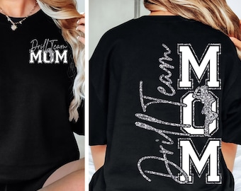 Drill Team Mom png Drill Team Mom svg Silver Glitter Drill Team Mom Shirt Drill Dance Cut File for Cricut Digital File Download Sublimation