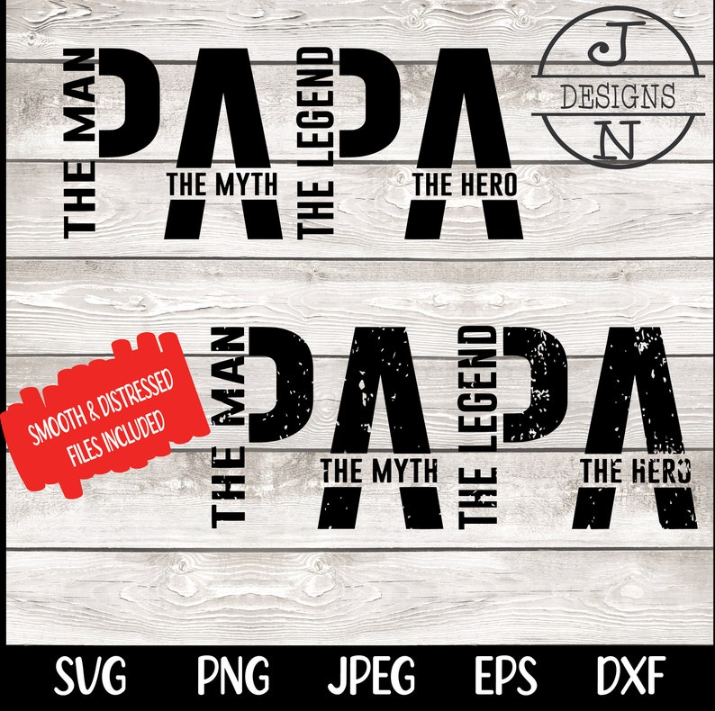 Pappa Mannen Myten Legenden SVG PNG #Dadlife Pappa svg, Rolig svg, Pappa png, Fars dag svg, Klippfil för Cricut Sublimeringsfil bild 3