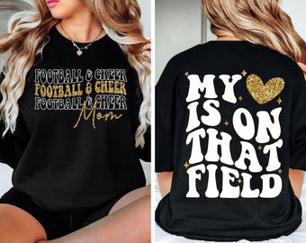 Football And Cheer Mom SVG PNG, Football Mom Png svg, Cheer Mom Shirt Svg png, Football Svg, Cheer Mom Svg, Football Shirt Svg, Game Day