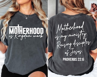 Motherhood is Kingdom Work SVG PNG Christian Mom Svg Bible Quote Svg Design, Religious png Svg, Christian Svg png Sublimation Cut File