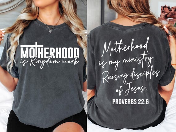 Motherhood is Kingdom Work SVG PNG Christian Mom Svg Bible Quote Svg Design, Religious png Svg, Christian Svg png Sublimation Cut File
