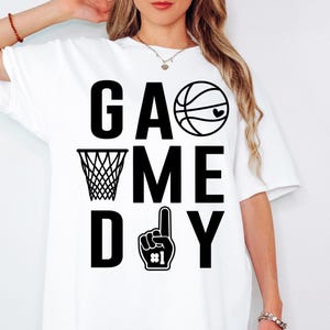 Game Day Basketball SVG PNG Basketball Shirt Svg Game Day Vibes Basketball Season Cut File for Cricut Digital File Download Png Eps Dfx Jpeg