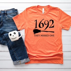 1692 They Missed One SVG PNG, Salem Witch svg Halloween Svg, Halloween Png, witch png halloween shirt svg, retro halloween png Spooky Season image 6