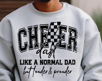 Cheer Dad SVG Cheer Dad png Cheer Dad shirt Design Lauter und Prouder cut Datei PNG SVG Digital File Instant Download Sublimation Cut File