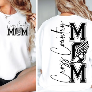 Cross Country Mom SVG PNG, Track Mom Shirt SVG, Leichtathletik svg