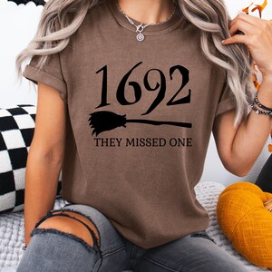 1692 They Missed One SVG PNG, Salem Witch svg Halloween Svg, Halloween Png, witch png halloween shirt svg, retro halloween png Spooky Season image 5
