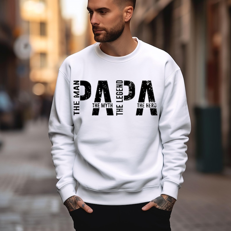Pappa Mannen Myten Legenden SVG PNG #Dadlife Pappa svg, Rolig svg, Pappa png, Fars dag svg, Klippfil för Cricut Sublimeringsfil bild 4