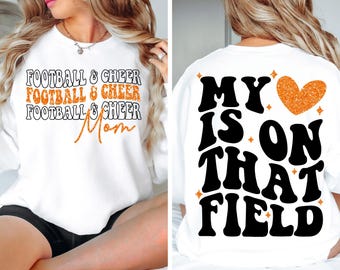 Football et cheer maman SVG PNG, football maman Png svg, cheer maman chemise Svg png, football Svg, cheer maman Svg, Svg maillot de football, jour du match
