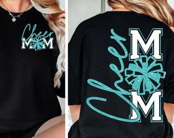 Cheer Mom SVG Cheer Mom PNG Game Day Cheerleader Cheer Competition Shirt Design png svg Cricut Silhouette Cameo dfx eps Instant Download