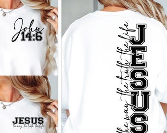 Jesus The Way The Truth The Life SVG PNG Bible Quote Svg Design Faith Svg Faith png Religious png Svg Christian Svg png Sublimation Cut File