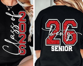 Klasse von 2026 SVG Png Senior 2026 PNG Senior Klasse von 2026 SVG Png Graduierung 2026 SVG Graduierung geschnitten Datei für Cricut Sublimation Design