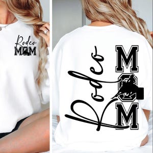 Rodeo Mom SVG PNG Rodeo svg Rodeo Mom Shirt Car decal Rodeo Mom Barrel Racer png svg eps dfx jpeg Digital File Download Sublimation Cut File