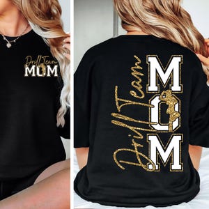 Bohrer Team Mom png Bohrer Team Mom svg Gold Glitzer Bohrer Team Mom Shirt Bohrer Tanz Schnittdatei für Cricut Digitale Datei Download Sublimation