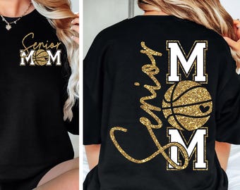 Senior Basketball Mom SVG PNG Basketball svg Basketball Mom Shirt Basketball Mom Cut File Sublimation png svg eps jpeg Digital File Download