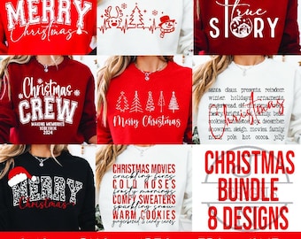 Pacchetto SVG di Natale, SVG di maglietta di Natale, SVG di Buon Natale, SVG di gruppo di Natale, SVG di albero di Natale, Inverno, Vacanze, SVG di Natale divertente