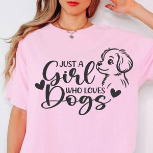 Just A Girl Who Loves Dogs svg png Dog SVG Dog PNG Dog Lover Dog Profile Portrait Digital Image svg png jpeg eps dfx Instant Download