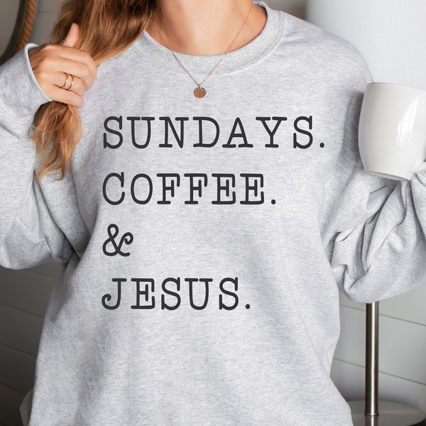 Sundays Coffee & Jesus SVG png Created With a Purpose PNG, Christian Religious Digital Image jpeg dfx eps Cricut Cameo Silhouette