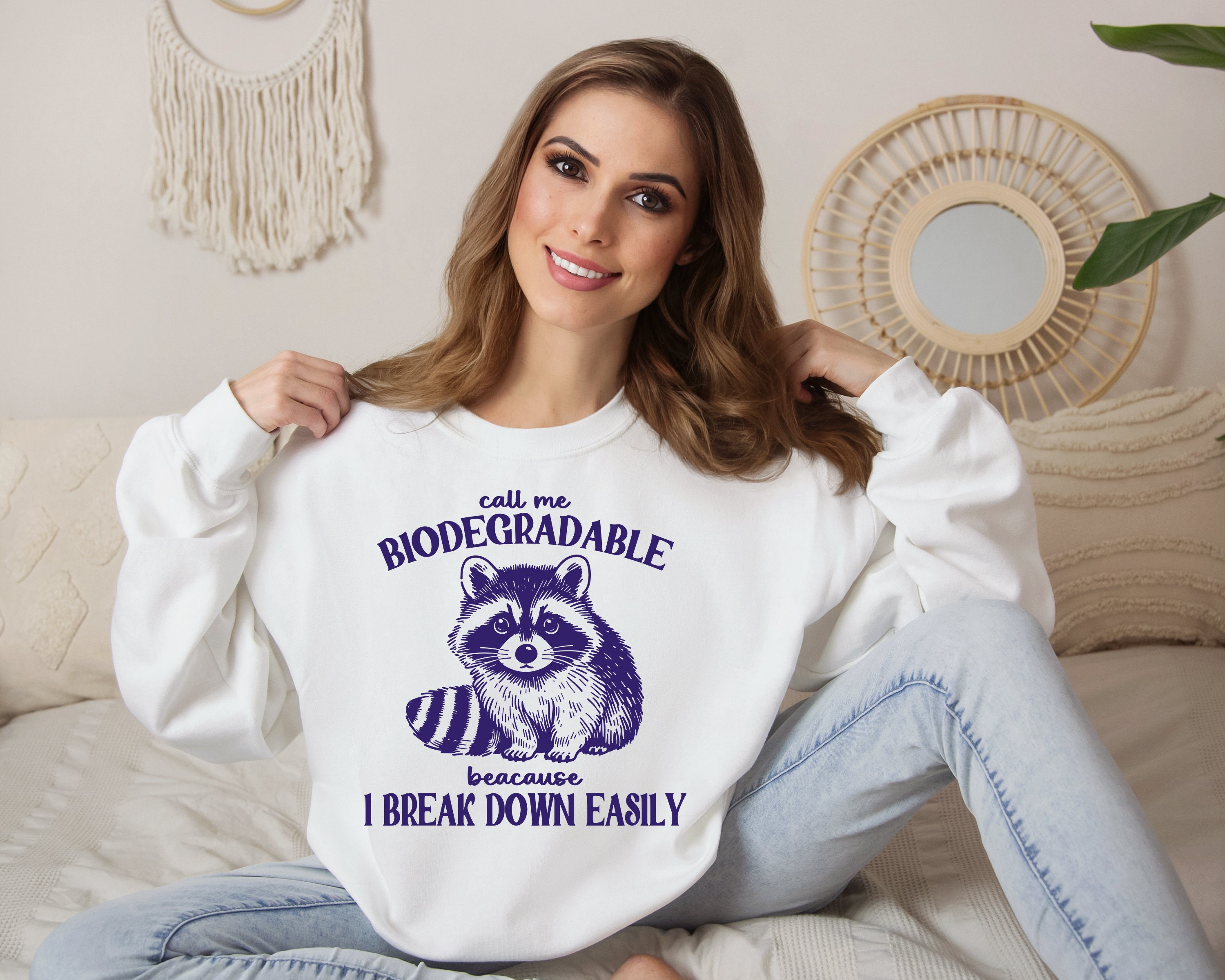 Call Me Biodegradable Svg Png Digital File, Funny Raccoon Meme PNG ...