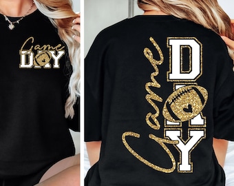 Game Day Football SVG PNG Football Season Football Mom Football Png Football Mom svg Png Trendy Football shirt Png Cut File Sublimation