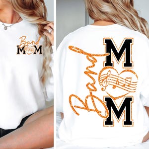 Band Mom SVG Band Mom PNG Marching Band Mom Shirt Design Drumline Mom png svg Digital File Cut File for Cricut Sublimation