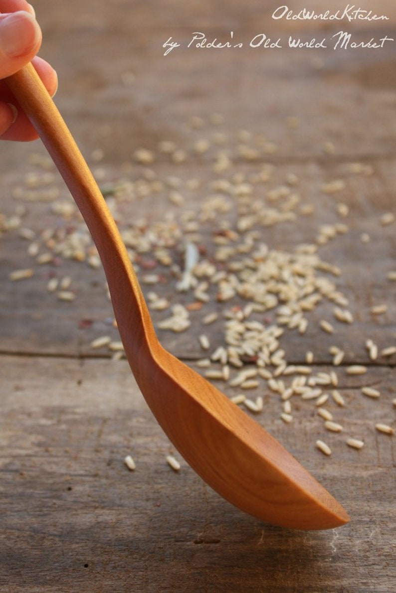Rice Spoon Handmade Serving Spoon Handcrafted Wooden Etsy