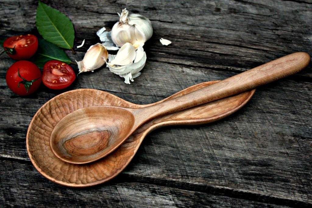 Hand Carved Spoon Rest Handcrafted Wooden Spoon Rest Etsy