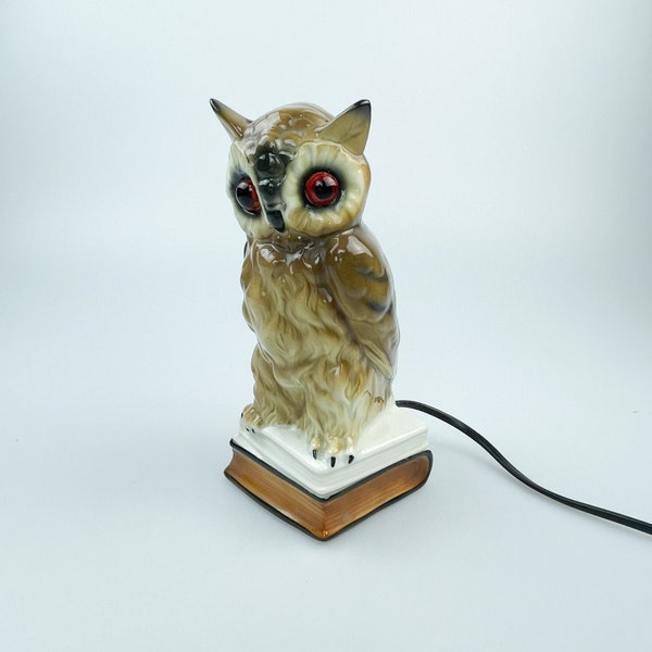Vintage 50s Owl scent lamp | perfume lamp
