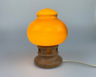 Vintage Scandinavian mushroom table lamp 60s