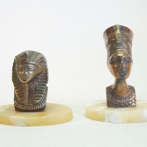 Tutankhamun and Nefertiti figures | Art deco | Ancient Egypt