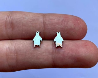 Stainless Steel Penguin Earring Gift for Daughter Jewelry Set for Birthday Favor, Quirky Stud Set for Family Gatherings