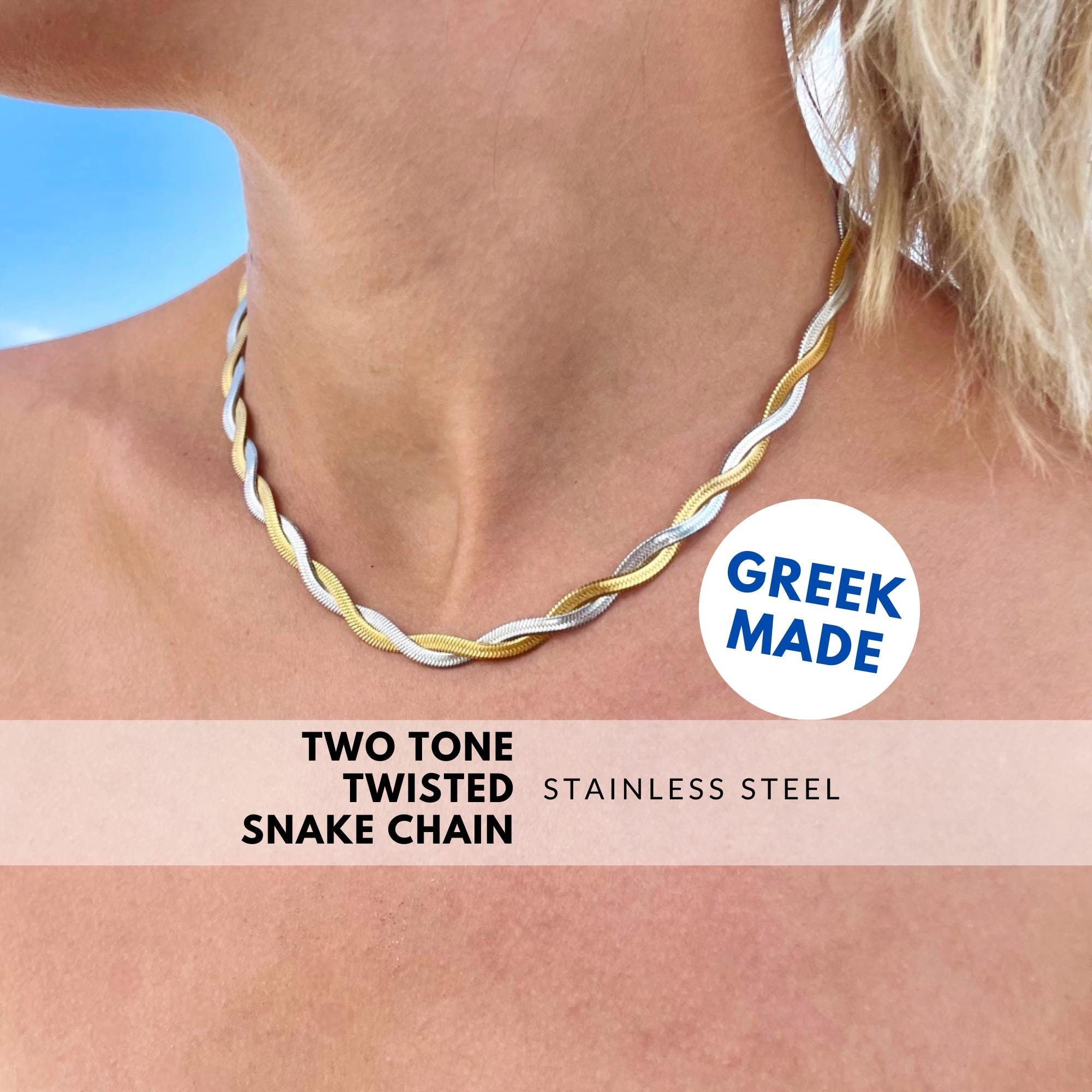 Buy Two Tone Necklace Online In India India