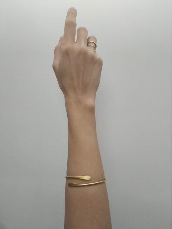 Bronze Forearm Wrap Bangle Cross Over Adjustable Bangle Bronze Wrap Bracelet Bronze Bangle Bronze Cuff Bronze Bangle for Wife Etsy