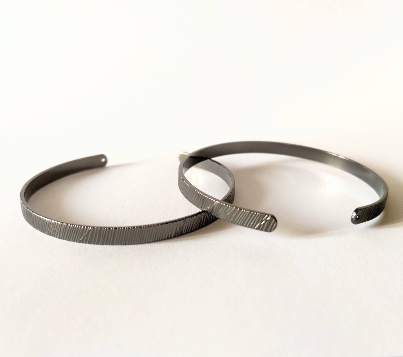 Silver Dark Silver Cuff Bracelet Greek Bracelet Dark Etsy