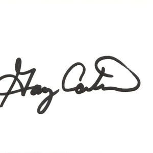 Gary Carter z autografem/podpisem New York Mets Index Card Beckett 45375