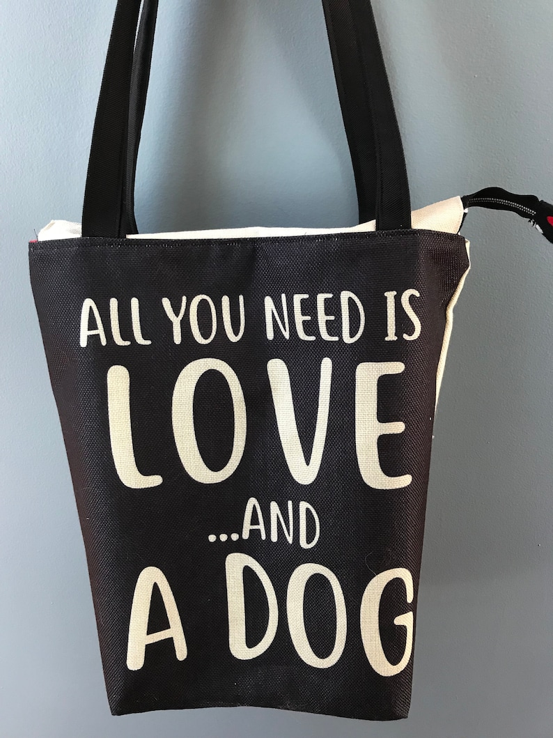 All You Need is Love and a Dog Tote Bag