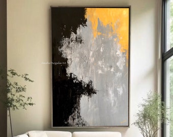 Large abstract canvas art handmade original abstract painting gold wall art extra large wall art canvas gold painting abstract