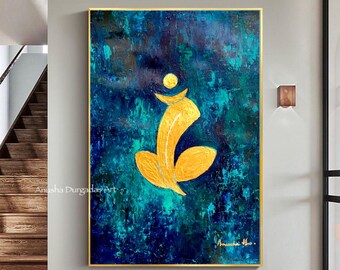 生命の樹のオリジナル絵画、12x12キャンバスに描かれたインド美術