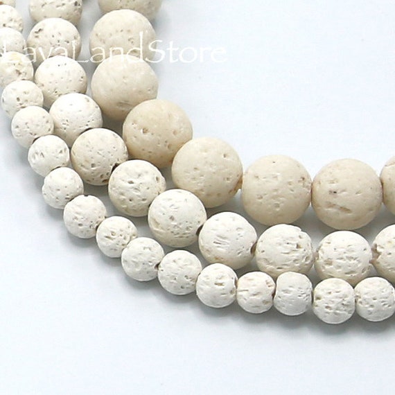 Pcs Dyed Gemstones Jewellery Making Lava Rock Stone Round Beads 8mm Mixed 40