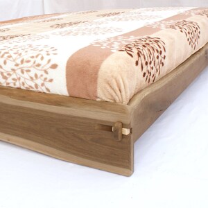 Live Edge Bed Natural, Platform, King, Queen, Any size, Bett, Cama, Fumed Oak