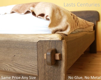 Live Edge Bed Natural, King, Queen, Any size, Bett, Cama, Fumed Oak