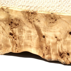 Live Edge Bed Natural, Highly Figured, King, Queen, Cualquier tamaño, Bett, Cama, Roble ahumado imagen 3