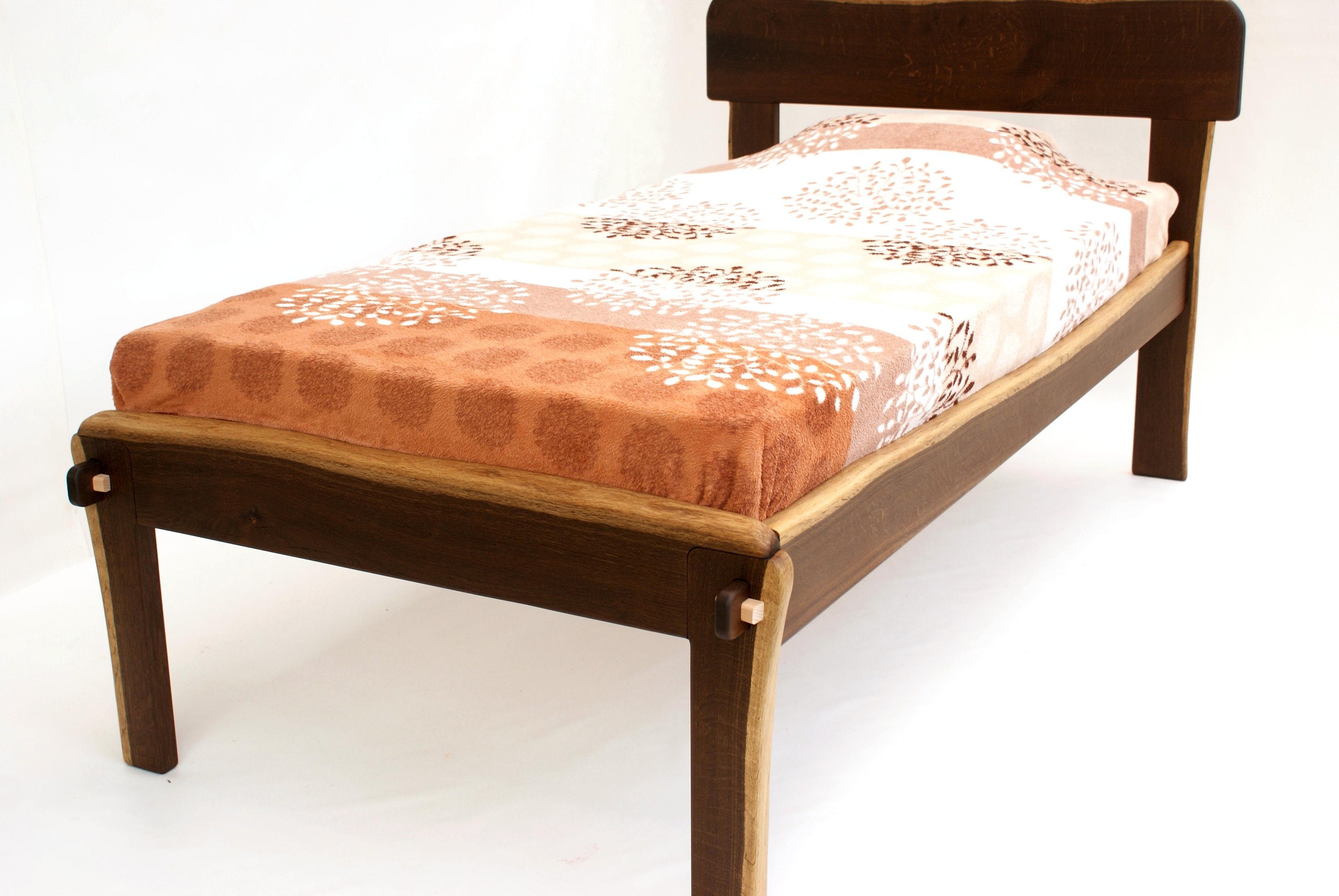 Live Edge Bed Natural Twin XL Single Bett Letto Lit Etsy